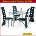 Modern Dining Room Set with glass table top